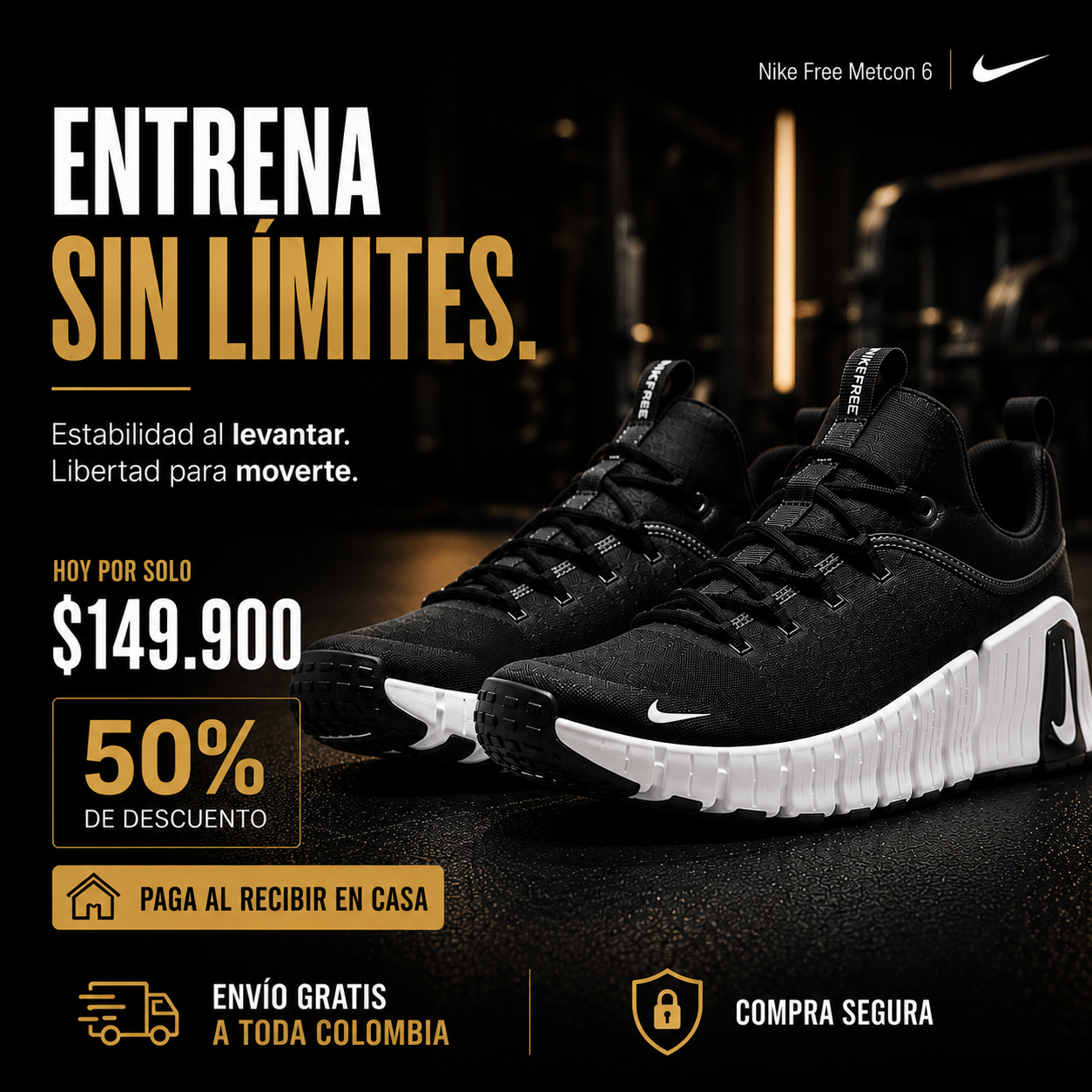 Nike Free Metcon 6 — Últimas unidades con precio especial