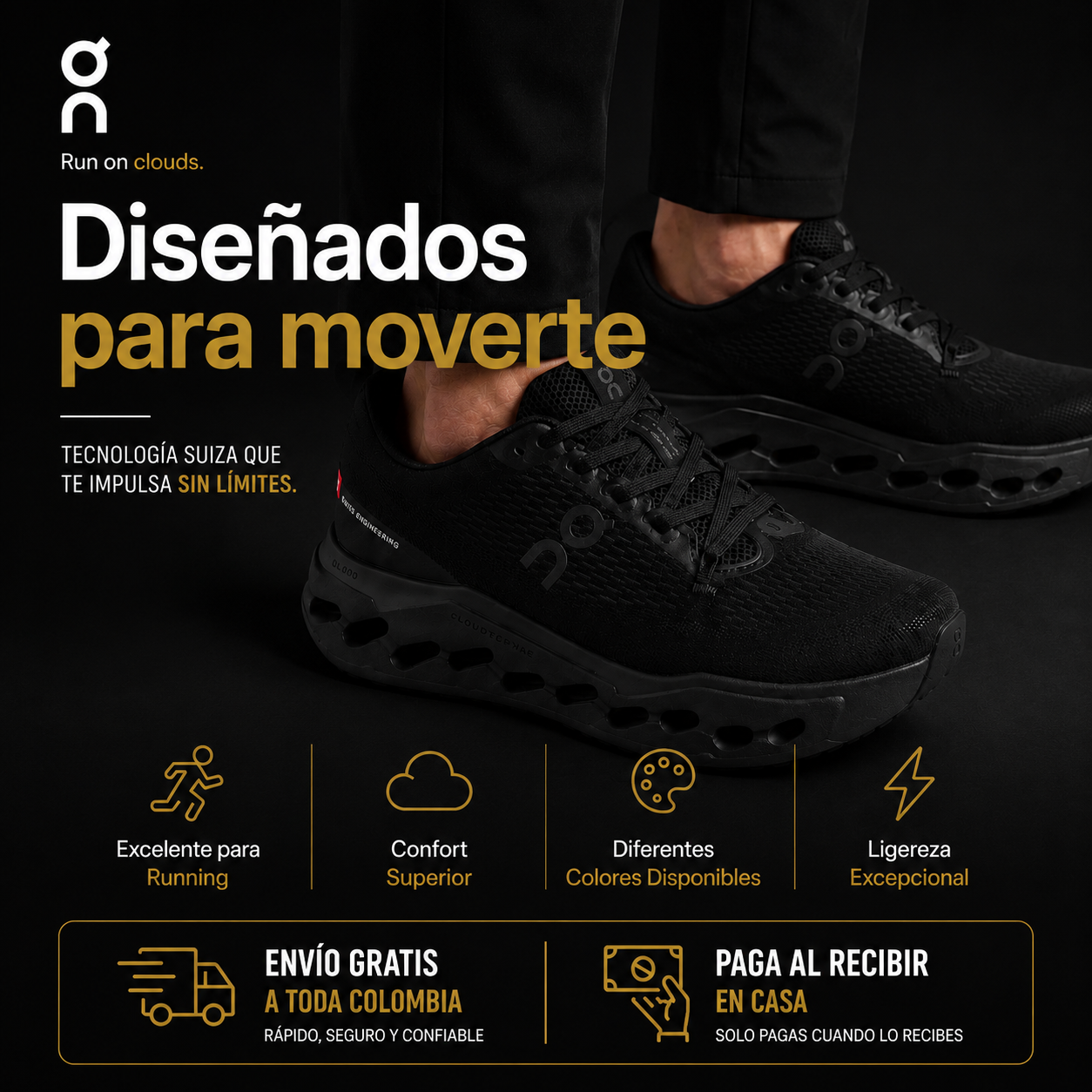 Tenis On Cloudsurfer - Últimas unidades a precio especial