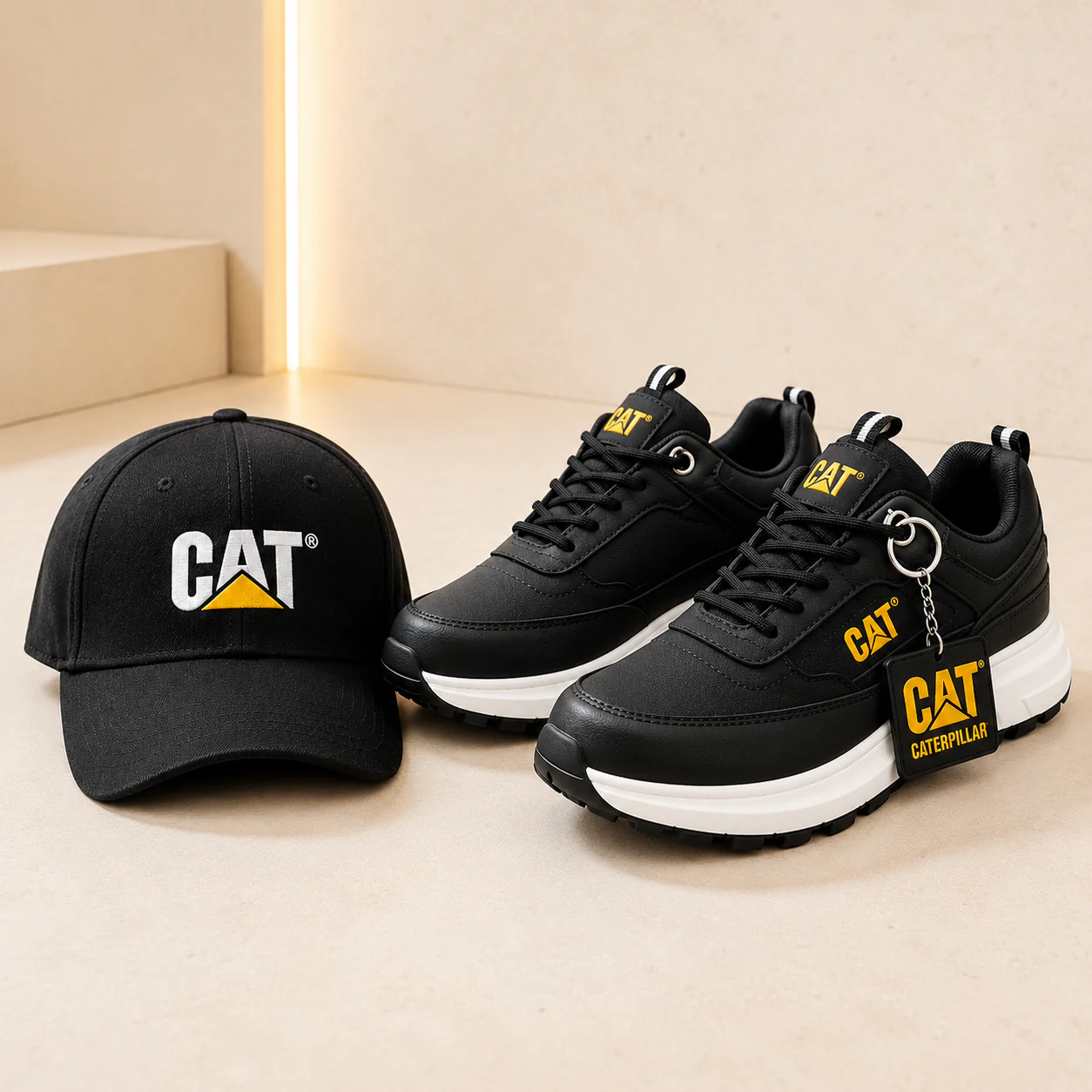 Zapatos Caterpillar Premium + Gorra y Llavero de Regalo
