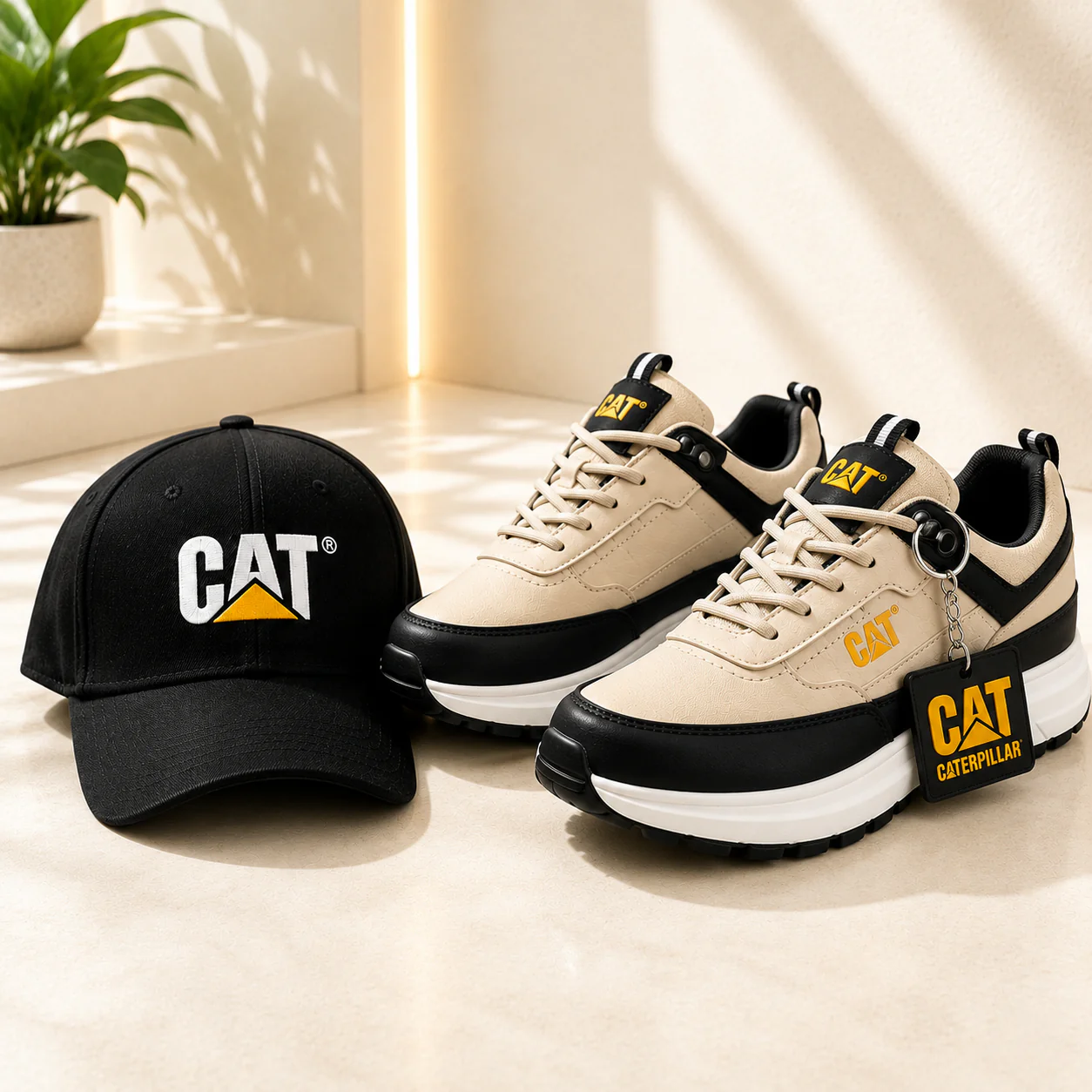 Zapatos Caterpillar Premium + Gorra y Llavero de Regalo